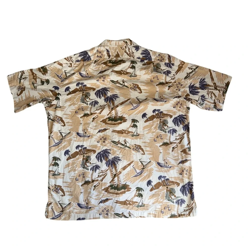Polo Ralph Lauren Vintage 90s Clayton Large Tropical Hawaiian Camp Shirt